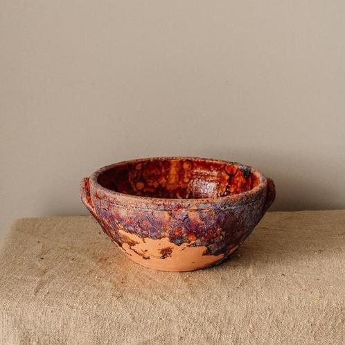 Terracotta harspot schaal, Tuin en Terras, Bloempotten, Nieuw, Binnen, Balkon, Tuin, 25 tot 40 cm, Rond, Ophalen of Verzenden