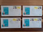 YO73 / 4 x FDC NVPH-show 1980, Ophalen of Verzenden, Na 1940, Gestempeld