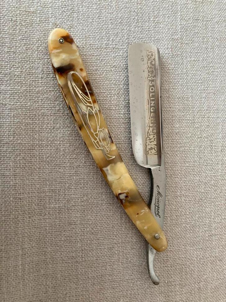 Vintage Monopol Solingen Scheermes, Antiek en Kunst, Antiek | Gereedschap en Instrumenten, Ophalen of Verzenden