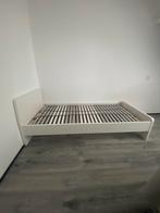 IKEA bed Askvoll wit en Lönsett lattenbodem 90x200, Ophalen, 90 cm, Eenpersoons, Wit