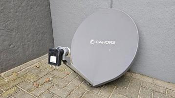 Cahors Kunststof Satellietschotel Plus dubbele LNB met 4 u beschikbaar voor biedingen