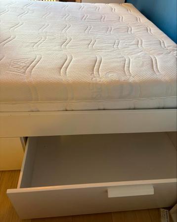 Bedframe met opbergruimte + lattenbodems (zonder matras) - afbeelding 3