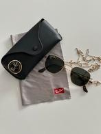 Zonnebril Rayban met een gouden brillenkoord, Ophalen of Verzenden, Zo goed als nieuw, Zonnebril, Ray-Ban
