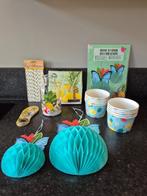 Feestpakket zomer - ananas/tropisch, Ophalen of Verzenden, Zo goed als nieuw, Feestartikel, Overige