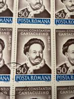 Posta Romana Roemenië 10.000 zegels op vel gestempeld, Ophalen of Verzenden, Dier of Natuur