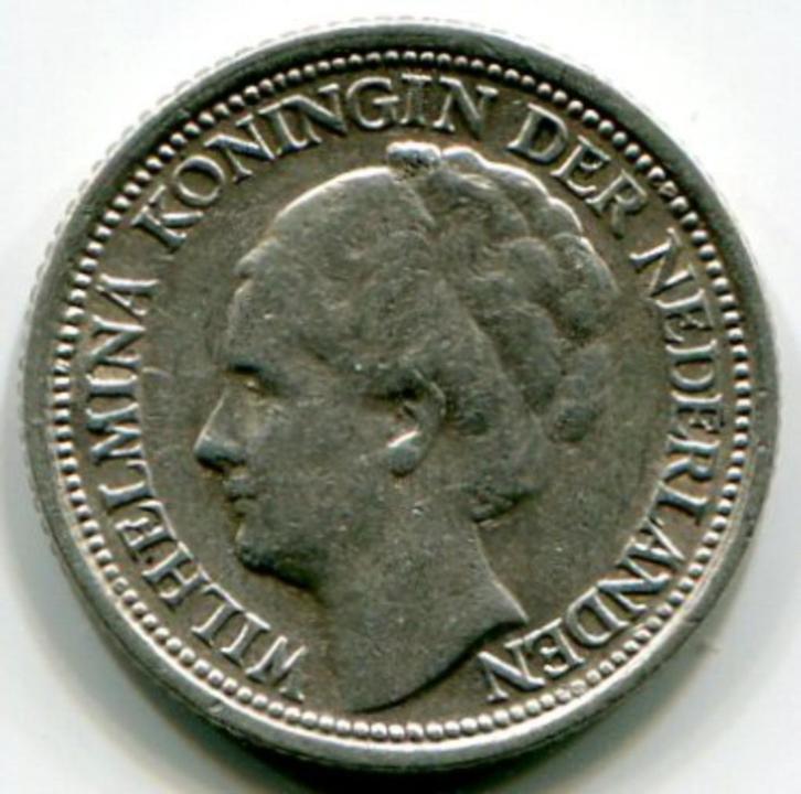 10 cent 1938 en 1939 Koningin Wilhelmina, Postzegels en Munten, Munten | Nederland, Setje, 10 cent, Koningin Wilhelmina, Zilver