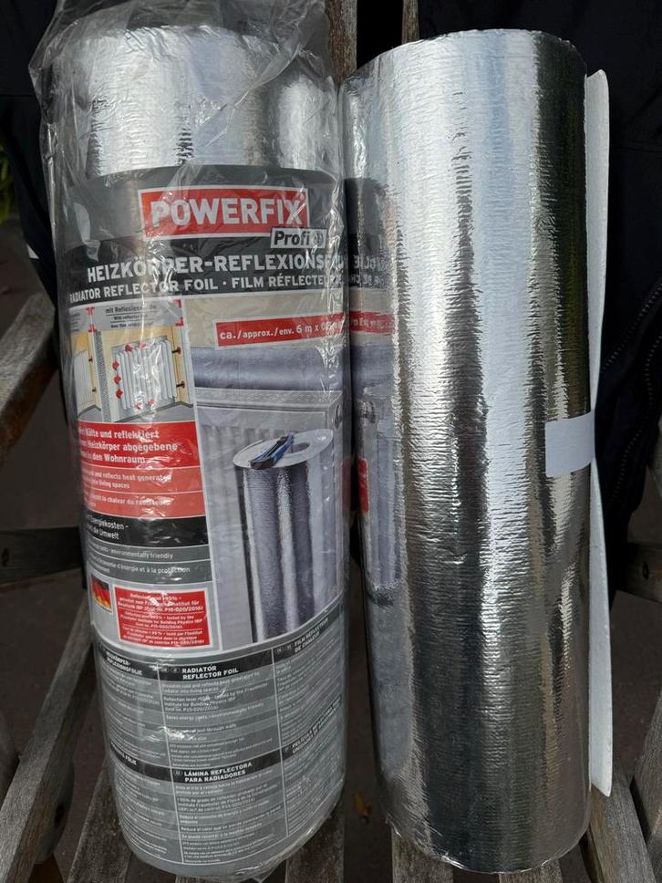 Radiatorfolie zie beschrijving + stuckloop 30m2, Doe-het-zelf en Verbouw, Isolatie en Afdichting, Nieuw, Muurisolatie, Overige materialen