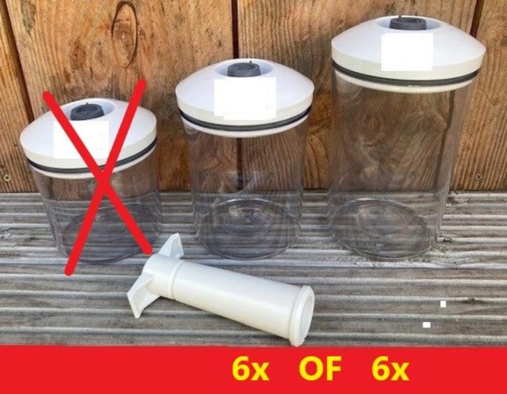 Vacuvin vacuum ‘food saver’ voorraadbussen Vacu vin #2, Huis en Inrichting, Keuken | Keukenbenodigdheden, Zo goed als nieuw, Verzenden