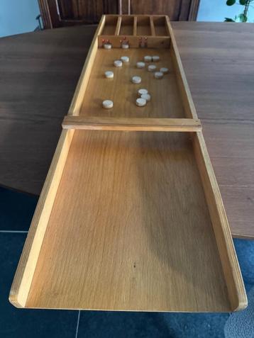 houten sjoelbak compact 120cm lang en 30cm breed beschikbaar voor biedingen