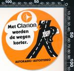 Sticker: Clarion - Met Clarion worden de wegen korter, Ophalen of Verzenden, Zo goed als nieuw, Auto of Motor