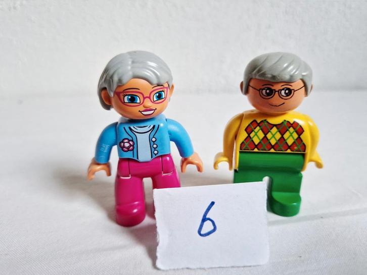 Duplo poppetjes opa oma 7 verschillende paren € 8 per paar, Kinderen en Baby's, Speelgoed | Duplo en Lego, Gebruikt, Duplo, Ophalen of Verzenden