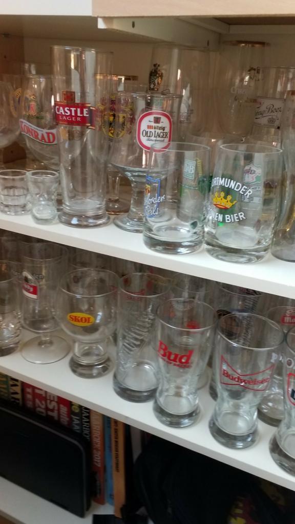 Bierglazen en pullen, Verzamelen, Biermerken, Zo goed als nieuw, Glas of Glazen, Overige merken, Ophalen of Verzenden