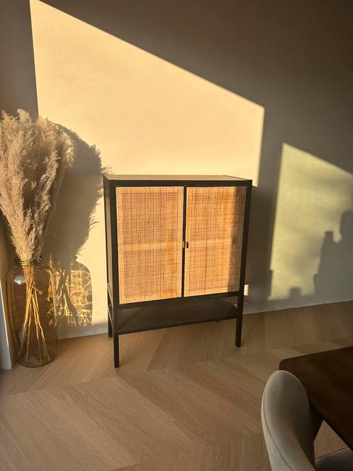 Dressoir kast rotan 90 breed 120 hoog, Huis en Inrichting, Kasten | Dressoirs, Zo goed als nieuw, 100 tot 150 cm, 25 tot 50 cm