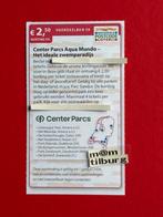 Voordeelbon 59 Center Parcs Aqua Mundo, €2,50 korting p.p., Drie personen of meer, Kortingsbon, Overige typen