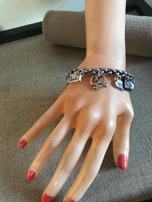 Uno de 50 (26) (95,- = 49,50) schakel-vlecht armband Lakilov, Sieraden, Tassen en Uiterlijk, Armbanden, Nieuw, Overige materialen
