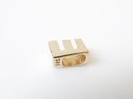 Gouden Blokletter E Hanger | Minimalistisch 14 Karaat, Sieraden, Tassen en Uiterlijk, Kettinghangers, Overige voorstellingen, Ophalen of Verzenden