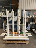 Rek voor bodypump materiaal schijven en stangen, Ophalen, Halterschijven, Gebruikt, Rek