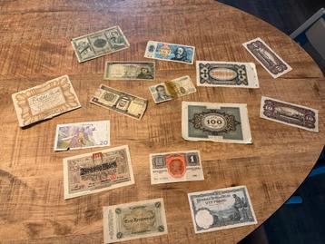 Oude buitenlandse bankbiljetten - Diverse landen beschikbaar voor biedingen