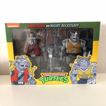 NECA NINJA TURTLES SUPER BEBOP & MIGHTY ROCKSTEADY (TMNT) beschikbaar voor biedingen