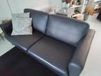 Zwart leren bank, slechts 2 jaar oud, in mooie staat!, Ophalen, 150 tot 200 cm, Driepersoons, Zo goed als nieuw