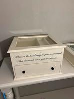 Riviera Maison Horloge / Sieradendoos, Ophalen of Verzenden, Zo goed als nieuw, Wit, Met spiegeltje(s)