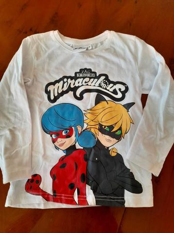 NIEUW Shirt van Ladybug Miraculous maat 110 beschikbaar voor biedingen