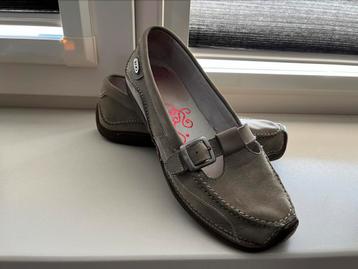 Grijze Taupe nubuck leren Zoo instappers schoenen maat 37 beschikbaar voor biedingen