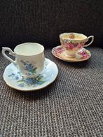 2 dames kop en schotel Royal Albert Serena en forget me not, Ophalen of Verzenden, Zo goed als nieuw, Overige stijlen, Kop(pen) en/of Schotel(s)