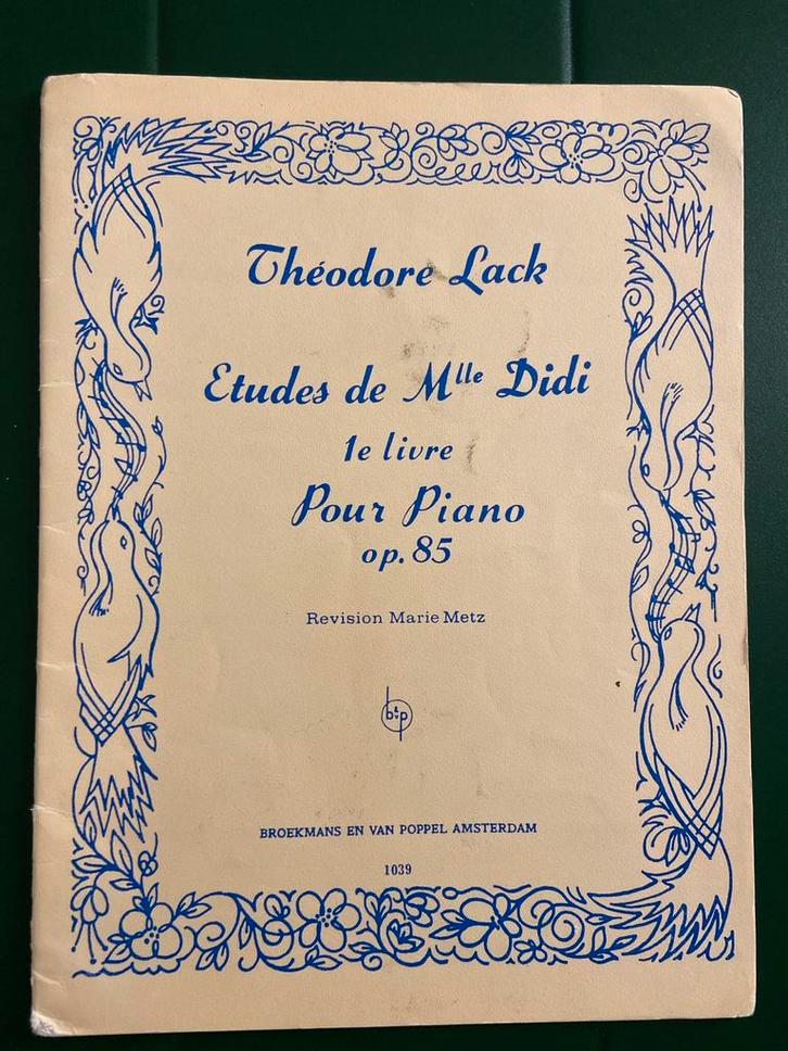 Théodore Lack - Etudes de Mlle Didi, Piano, Op. 85, Muziek en Instrumenten, Bladmuziek, Zo goed als nieuw, Artiest of Componist