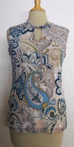 Mooie stretch batik print top van Comma.! L, Verzenden, Maat 42/44 (L), Zo goed als nieuw, Zonder mouw