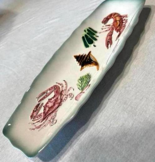 Japan Japans Servies Serveer schaal sushi kreeft schaaldier, Antiek en Kunst, Antiek | Schalen, Ophalen of Verzenden