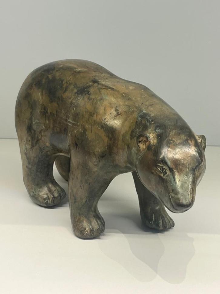 Chenet pierre bronsen ijsbeer, Antiek en Kunst, Antiek | Koper en Brons, Ophalen