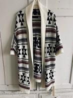 Witte Cardigan met Aztec Print, Ophalen of Verzenden, Zo goed als nieuw, Maat 42/44 (L), Wit