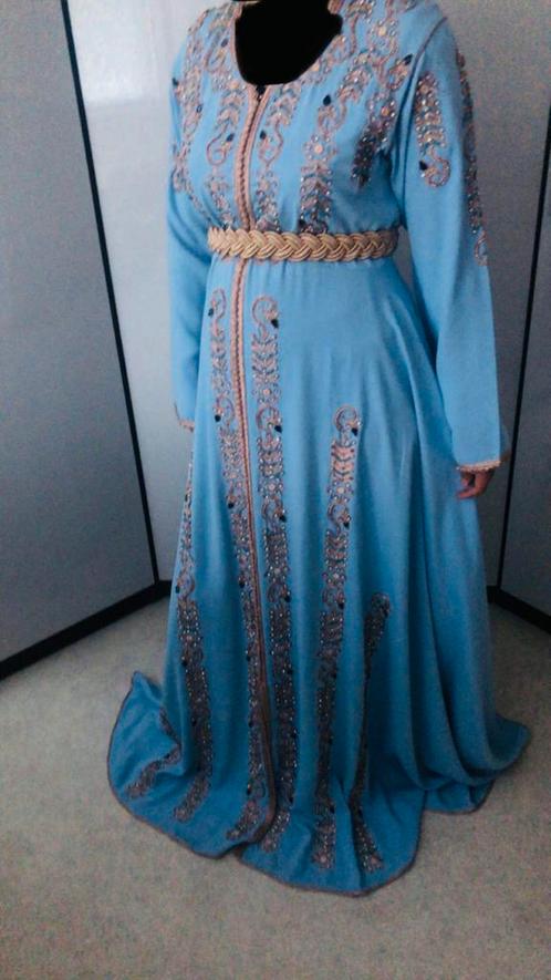 Takshita Caftan Kaftan Qaftan Marokkaanse jurk babyblauw, Kleding | Dames, Jurken, Zo goed als nieuw, Maat 46/48 (XL) of groter