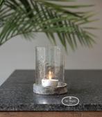 Glazen windlicht pot met deksel mt L stoer sober landelijk, Verzenden, Nieuw