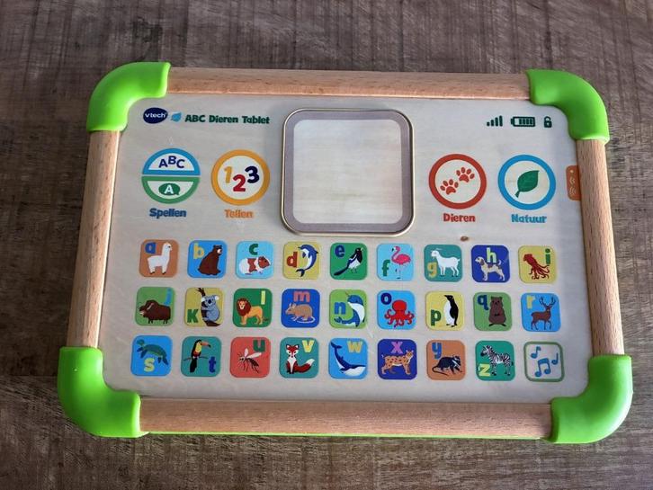 Vtech ABC dieren tablet met licht en geluid in PRIMA staat., Kinderen en Baby's, Speelgoed | Babyspeelgoed, Gebruikt, Overige typen