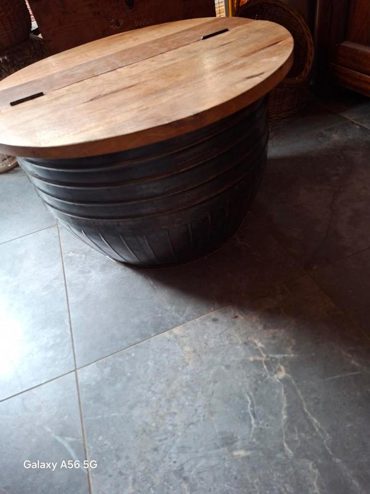 Salontafel met Opbergruimte - Uniek Design!, Huis en Inrichting, Tafels | Salontafels, Gebruikt, Minder dan 50 cm, 50 tot 100 cm