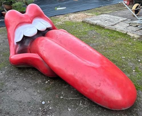 Rolling stones logo lips tongue beeld, Verzamelen, Muziek, Artiesten en Beroemdheden, Gebruikt, Overige typen, Ophalen