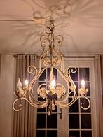 Franse Kroonluchter met Bloemen, Huis en Inrichting, Lampen | Kroonluchters, Ophalen, Gebruikt, Metaal, Frans