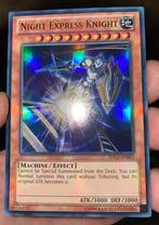 Yu-Gi-Oh! Night Express Knight ZDC1-EN002 Carnaval Promo !, Foil, Gebruikt, Ophalen of Verzenden, Losse kaart