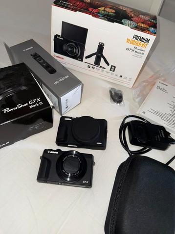 Canon PowerShot G7X Mark III (3) Premium Vlogger Kit beschikbaar voor biedingen