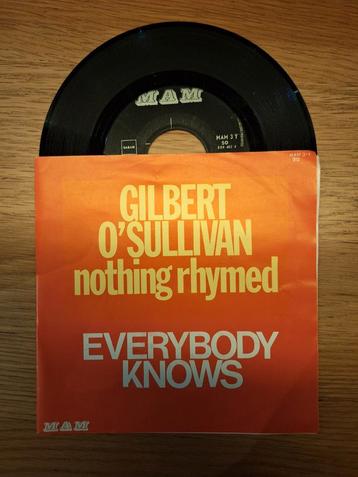 Gilbert O'Sullivan - Nothing Rhymed Single beschikbaar voor biedingen