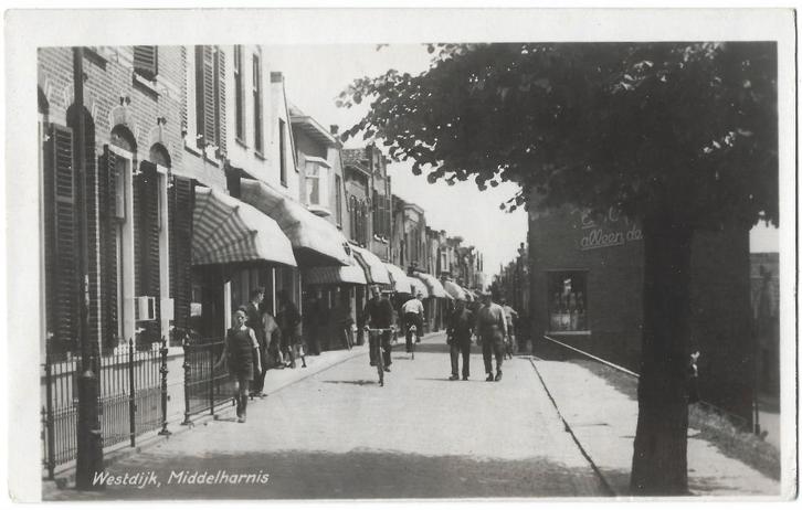 Middelharnis, Westdijk. Opruimingskaart, Verzamelen, Ansichtkaarten | Nederland, Ongelopen, Zuid-Holland, 1940 tot 1960, Verzenden