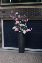 Grote pot met perenboom en kunstbloemen, Ophalen, Zo goed als nieuw