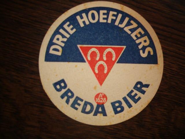 *3Hoefyzers Breda 6 : Oud : 105 mm, 2 mm dik, Ophalen of Verzenden, Gebruikt, Viltje(s), Overige merken