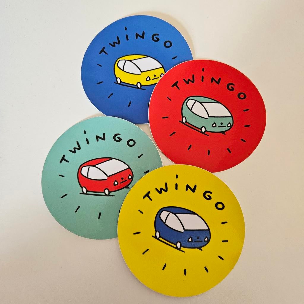 Vinyl stickers auto Renault twingo eerste generatie set, Ophalen of Verzenden, Nieuw, Meerdere stickers