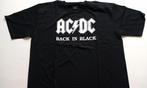 AC/DC nieuw t shirt XL back in black met back print sh18, Verzamelen, Muziek, Artiesten en Beroemdheden, Nieuw, Kleding, Verzenden