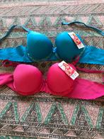 3 stuks nieuwe mooie BH kleur roze--blauw -zwart, Kleding | Dames, Ondergoed en Lingerie, Ophalen of Verzenden, Blauw, BH