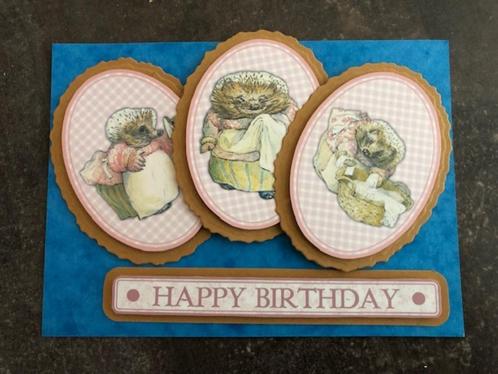 Beatrix Potter Scrapbook 3D platen Kaarten Mrs Tiggy Winkle, Hobby en Vrije tijd, Scrapbooking, Nieuw, Versiering of Embellishment