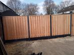 21 planks Red Class Wood schutting hout/beton antraciet met, Tuin en Terras, Schuttingen, Ophalen